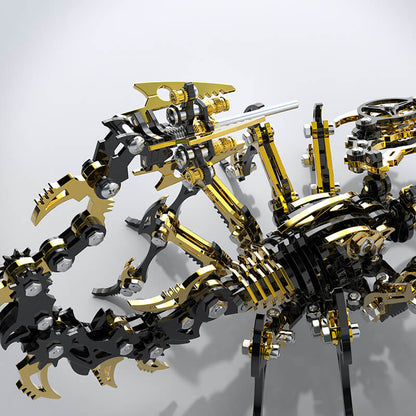 3D Scorpion Black Gold Metal puzzle Model Colorful Kit