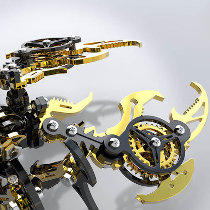 3D Scorpion Black Gold Metal puzzle Model Colorful Kit