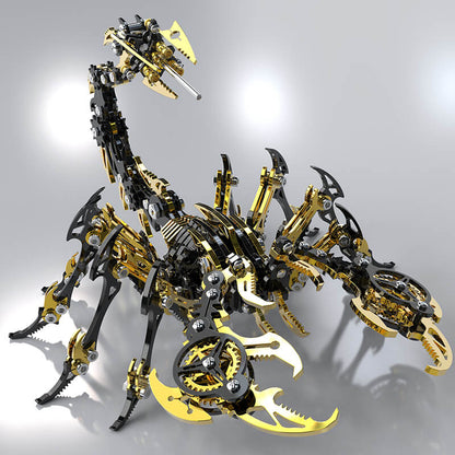 3D Scorpion Black Gold Metal puzzle Model Colorful Kit