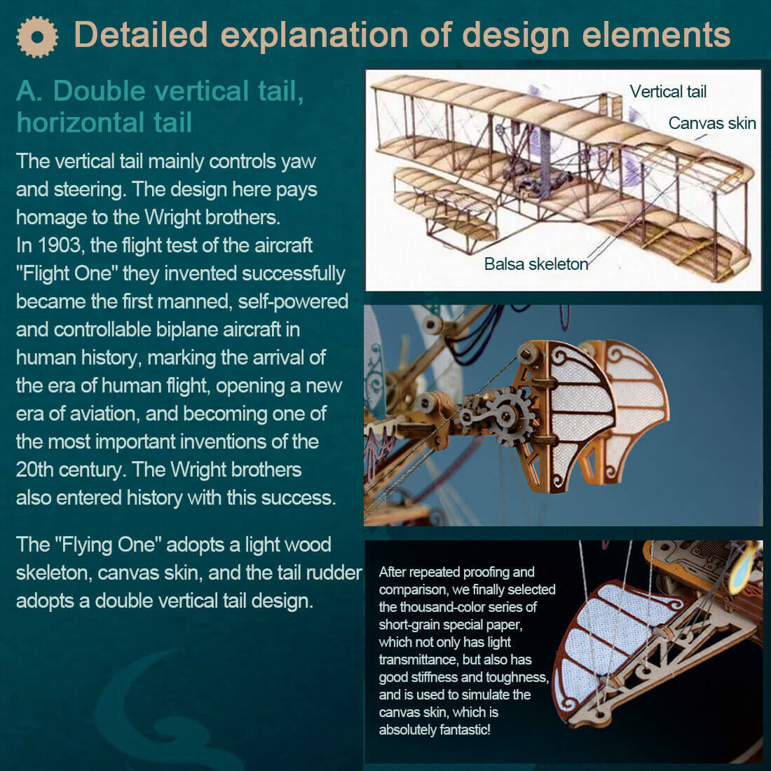 Kit de rompecabezas de madera de nave espacial de fantasía Steampunk para regalo