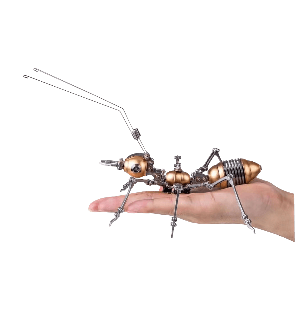 Kit de rompecabezas mecánico 3D de metal de hormigas, modelo colorido