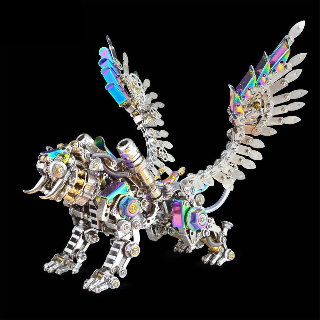 Kits de modelos de ensamblaje de metal 3D de tigre de Bengala, más de 700 piezas, crea una serie de animales