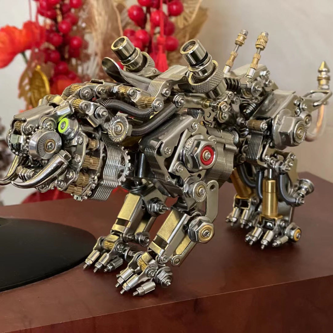 Kits de modelos de ensamblaje de metal 3D de tigre de Bengala, más de 700 piezas, crea una serie de animales