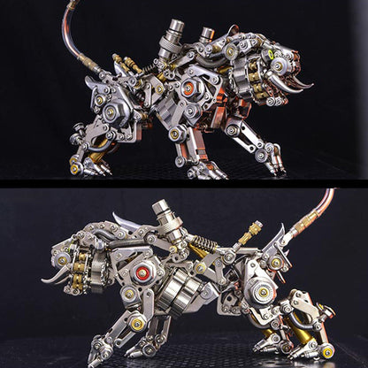 Kits de modelos de ensamblaje de metal 3D de tigre de Bengala, más de 700 piezas, crea una serie de animales