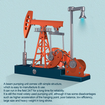 Construye un Pumpjack que funciona Kit de construcción de modelo de unidad de bombeo 3D de 219 piezas