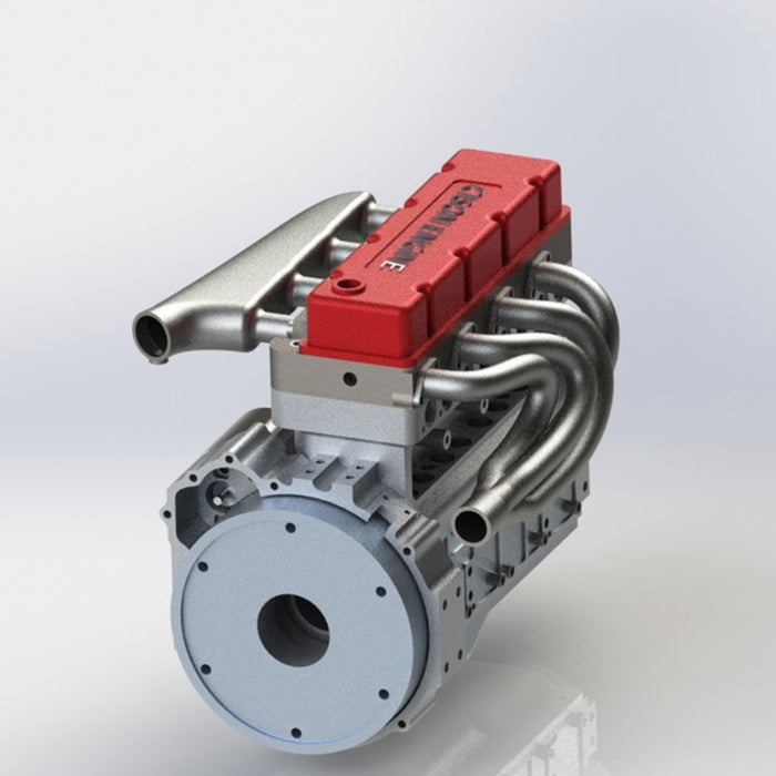Maqueta de motor de gasolina CISON L4-175 de 4 cilindros y 4 tiempos, 8000 rpm
