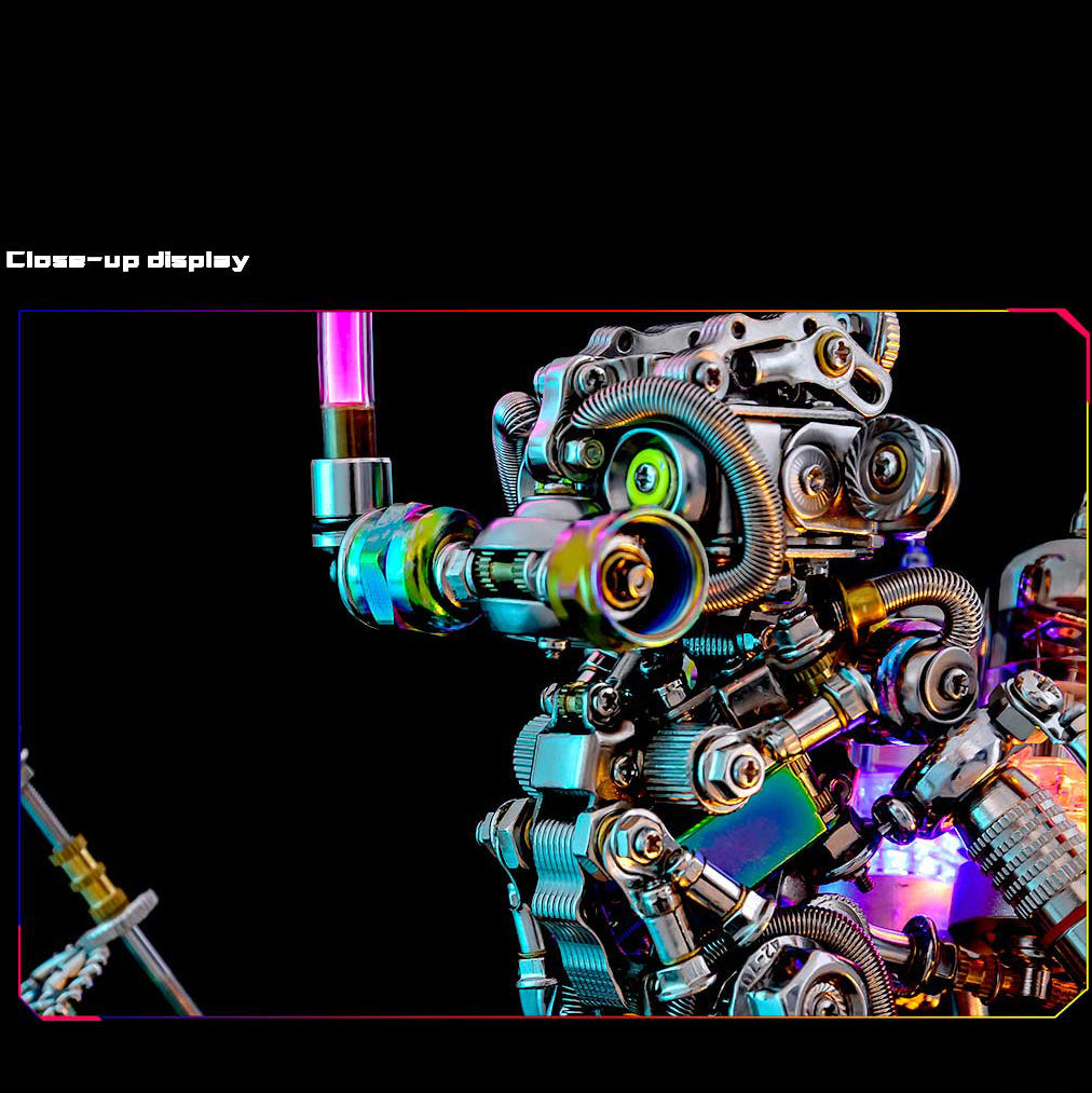 Kit de rompecabezas de metal 3D de Cyberpunk Diving Ape con base