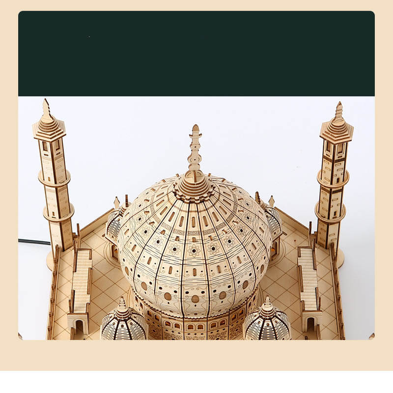 Kit de rompecabezas de madera 3D de castillo para armar uno mismo, ideal para regalar en Navidad. 