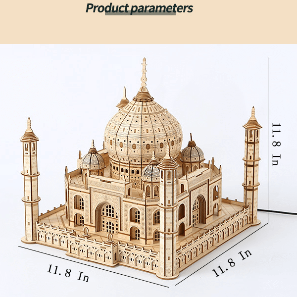 Kit de rompecabezas de madera 3D de castillo para armar uno mismo, ideal para regalar en Navidad. 