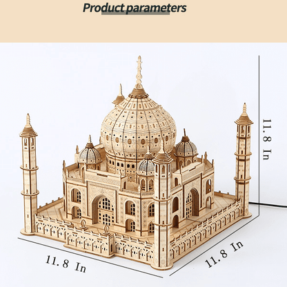 Kit de rompecabezas de madera 3D de castillo para armar uno mismo, ideal para regalar en Navidad. 