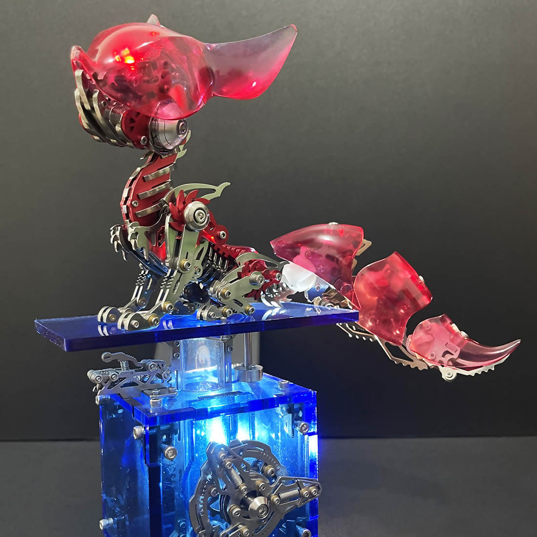 Kit de rompecabezas de metal de zorro mecánico para armar uno mismo, serie de animales ajustables 