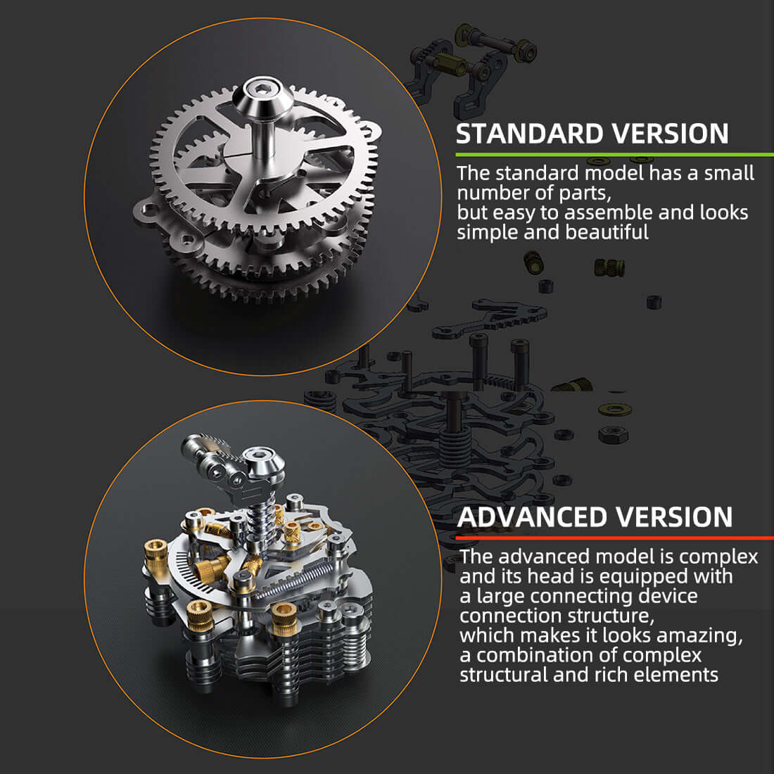 Kit de rompecabezas de metal para armar un escarabajo grande Dynastes, modelo de insecto.