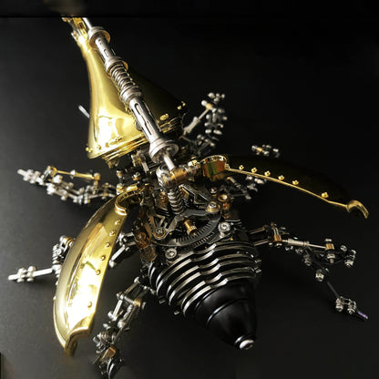 Kit de rompecabezas de metal para armar un escarabajo grande Dynastes, modelo de insecto.
