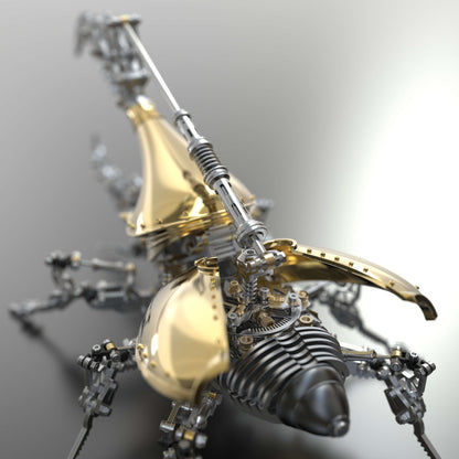 Kit de rompecabezas de metal para armar un escarabajo grande Dynastes, modelo de insecto.