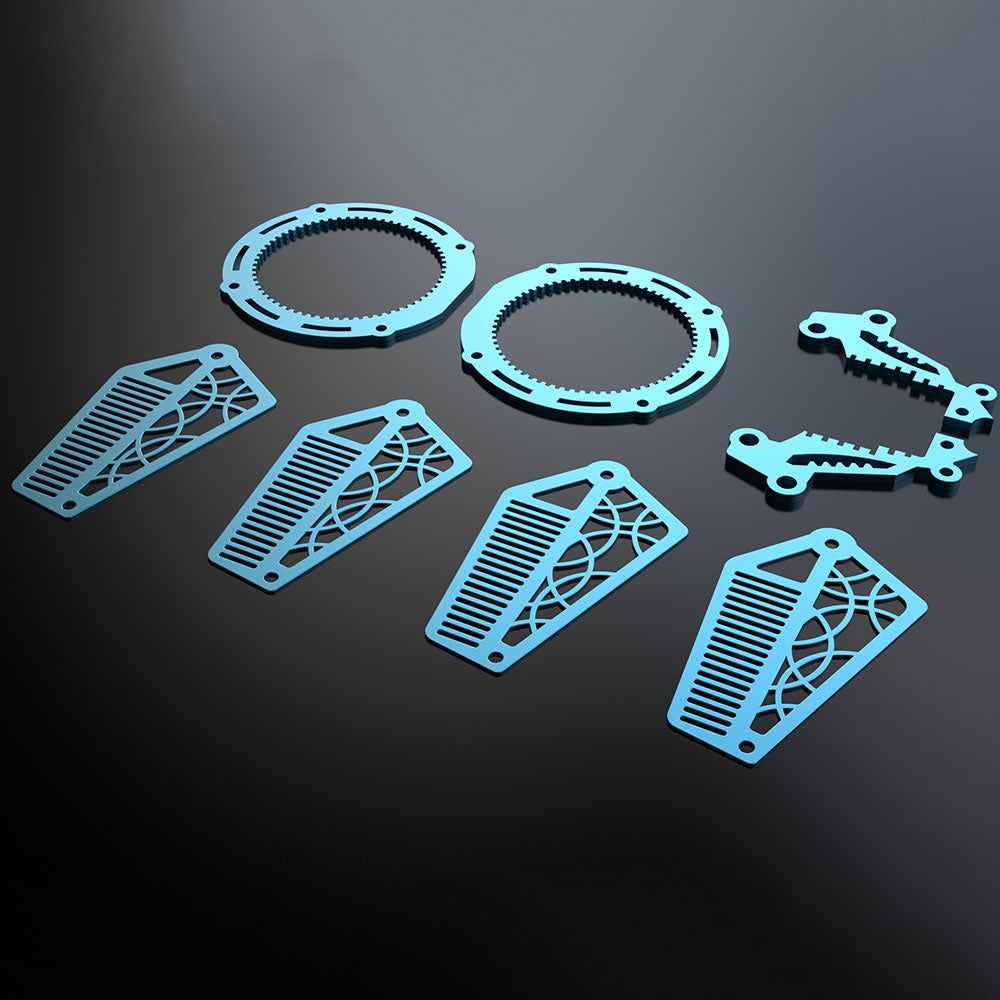 Rompecabezas de metal 3D de pez ángel mecánico, modelo de vida marina 