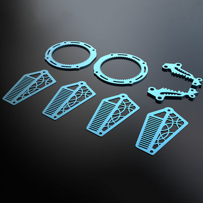 Rompecabezas de metal 3D de pez ángel mecánico, modelo de vida marina 