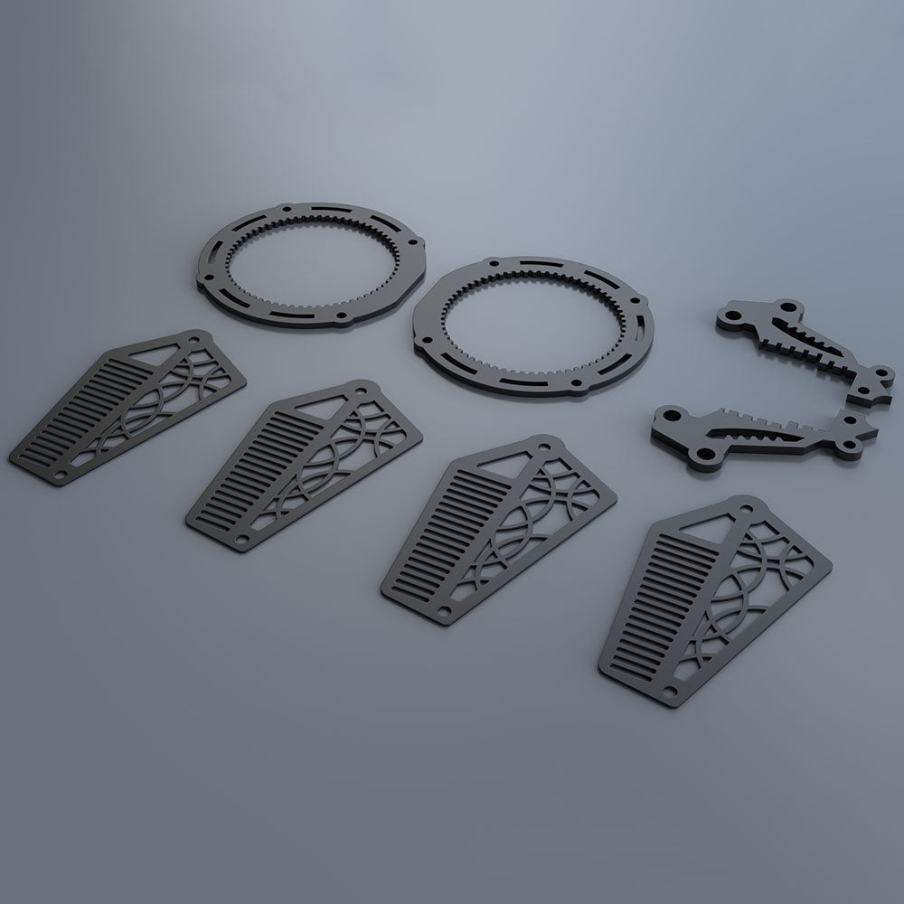 Rompecabezas de metal 3D de pez ángel mecánico, modelo de vida marina 