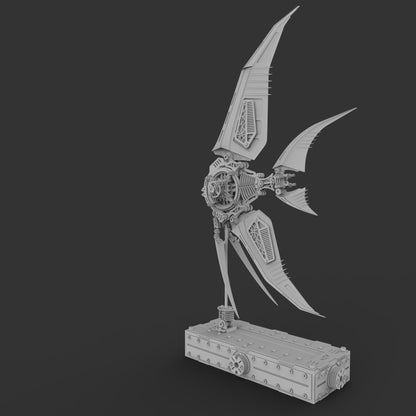 Rompecabezas de metal 3D de pez ángel mecánico, modelo de vida marina 
