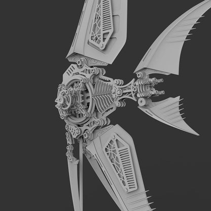 Rompecabezas de metal 3D de pez ángel mecánico, modelo de vida marina 