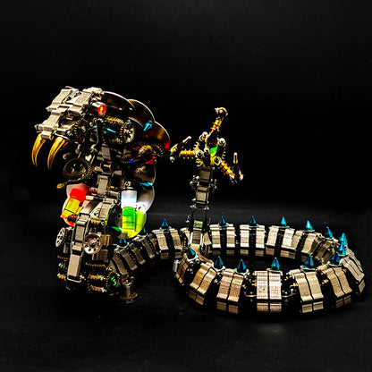 Kit de rompecabezas de metal 3D de 1200 piezas de King Cobra mecánico para adultos 