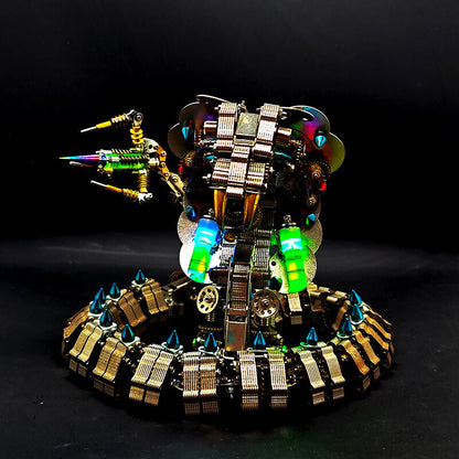 Kit de rompecabezas de metal 3D de 1200 piezas de King Cobra mecánico para adultos 