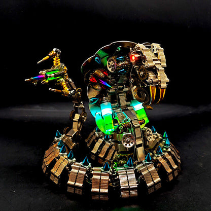 Kit de rompecabezas de metal 3D de 1200 piezas de King Cobra mecánico para adultos 