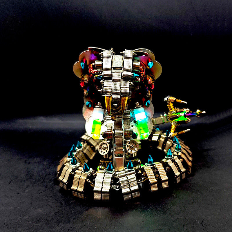 Kit de rompecabezas de metal 3D de 1200 piezas de King Cobra mecánico para adultos 