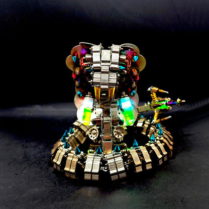 Kit de rompecabezas de metal 3D de 1200 piezas de King Cobra mecánico para adultos 