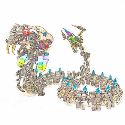 Kit de rompecabezas de metal 3D de 1200 piezas de King Cobra mecánico para adultos 