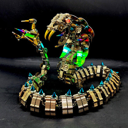 Kit de rompecabezas de metal 3D de 1200 piezas de King Cobra mecánico para adultos 