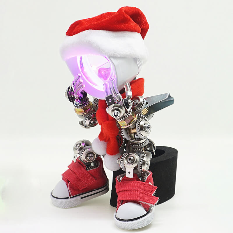 Kit de rompecabezas de metal mecánico de Papá Noel para Navidad