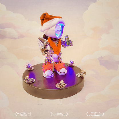 Kit de rompecabezas de metal mecánico de Papá Noel para Navidad