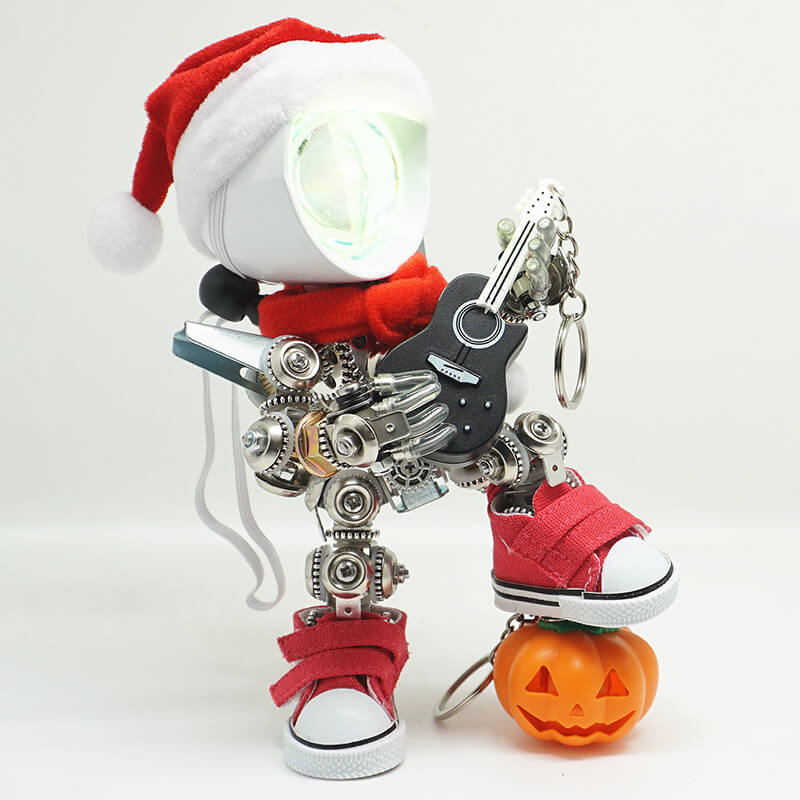 Kit de rompecabezas de metal mecánico de Papá Noel para Navidad