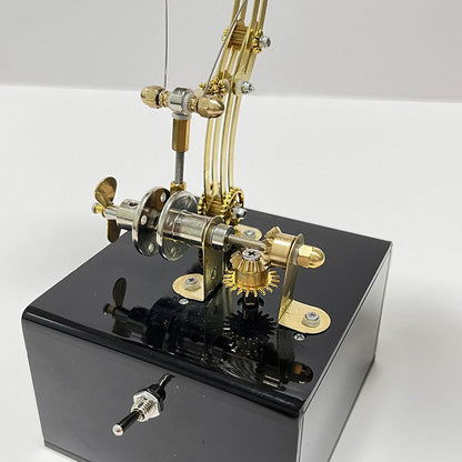 Modelo de rompecabezas de metal de mariposa steampunk mecánico con caja de música