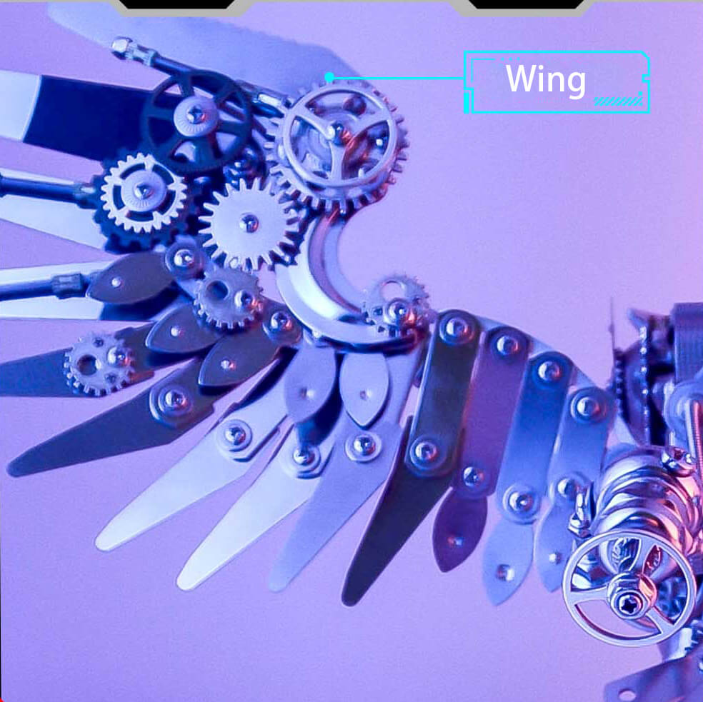 Kit de rompecabezas de metal 3D Steampunk de búho para adultos 