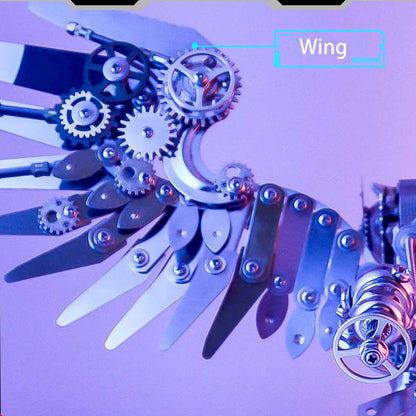 Kit de rompecabezas de metal 3D Steampunk de búho para adultos 