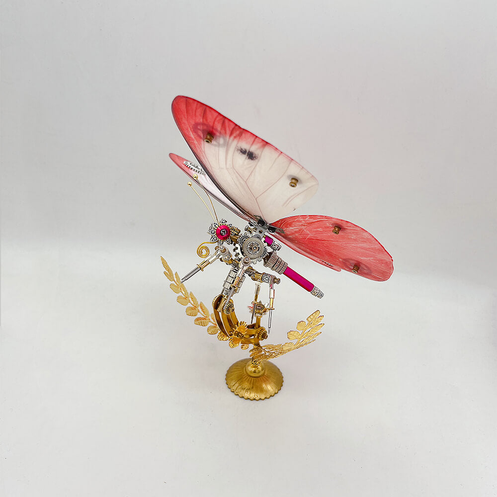 Kit de rompecabezas de metal 3D de mariposa Steampunk Pieris rapae para adultos y niños