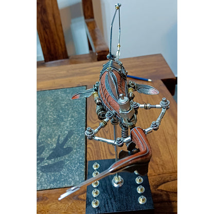 Modelo artesanal de Dunkleosteus de metal mecánico 3D Steampunk