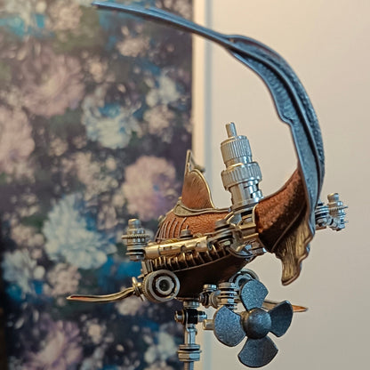 Modelo artesanal de Dunkleosteus de metal mecánico 3D Steampunk