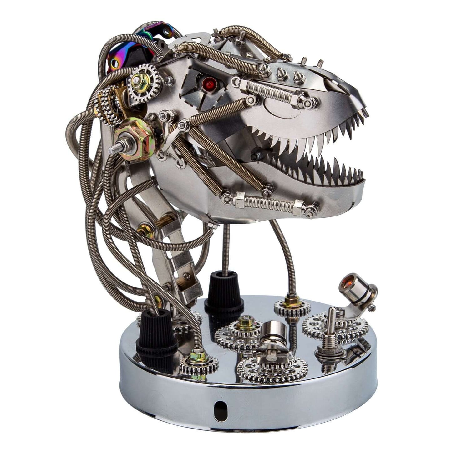 Kit de modelos de cabeza de dinosaurio mecánica móvil de metal 3D Steampunk de 180 piezas