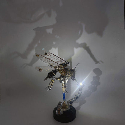Kit de rompecabezas de avispa de metal 3D Steampunk para adultos