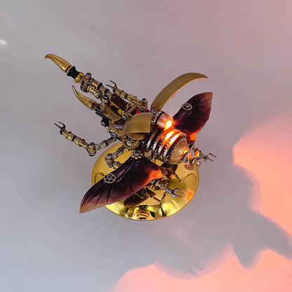 Kit de rompecabezas de 350 piezas Steampunk Beetle, modelo de insecto