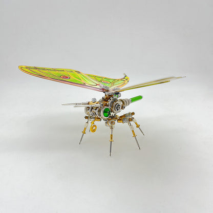 Kit de rompecabezas de metal 3D de mariposa Steampunk Graellsia isabellae