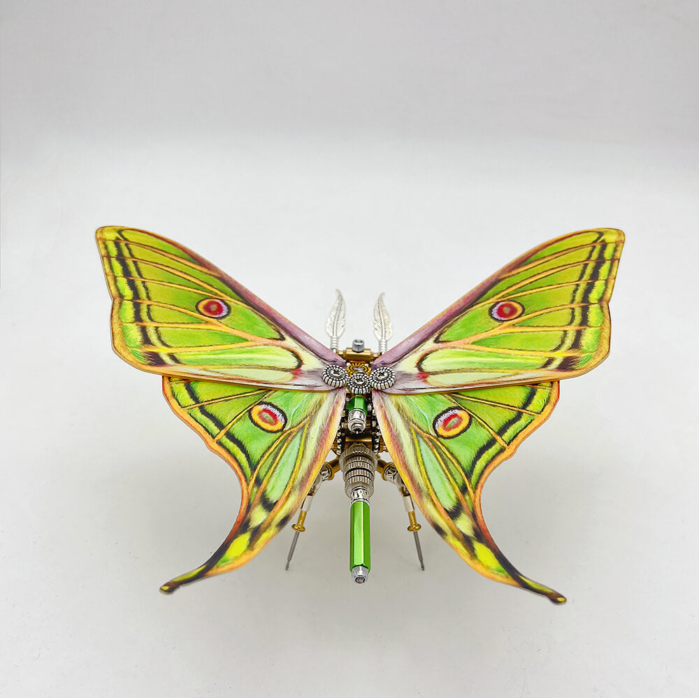 Kit de rompecabezas de metal 3D de mariposa Steampunk Graellsia isabellae