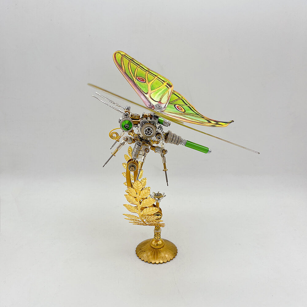 Kit de rompecabezas de metal 3D de mariposa Steampunk Graellsia isabellae