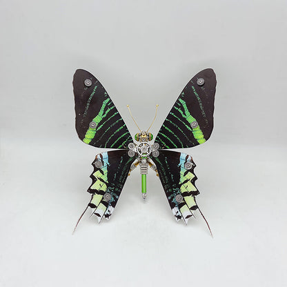 Kit de rompecabezas de metal 3D de mariposa Steampunk Ideopsis similis para adultos y niños
