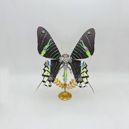 Kit de rompecabezas de metal 3D de mariposa Steampunk Ideopsis similis para adultos y niños