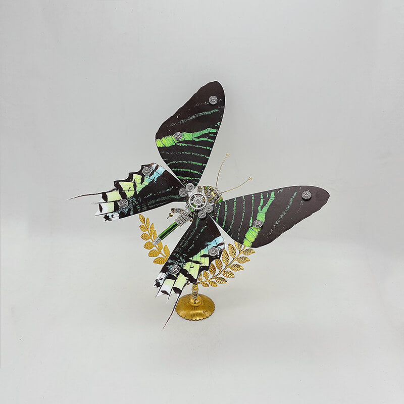Kit de rompecabezas de metal 3D de mariposa Steampunk Ideopsis similis para adultos y niños