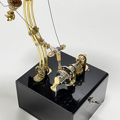 Rompecabezas mecánico de metal 3D de mariposa Steampunk con caja de música para regalos y decoración. 