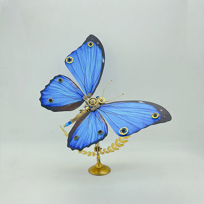 Kit de rompecabezas de metal 3D Steampunk Butterfly Morphidae para adultos y niños